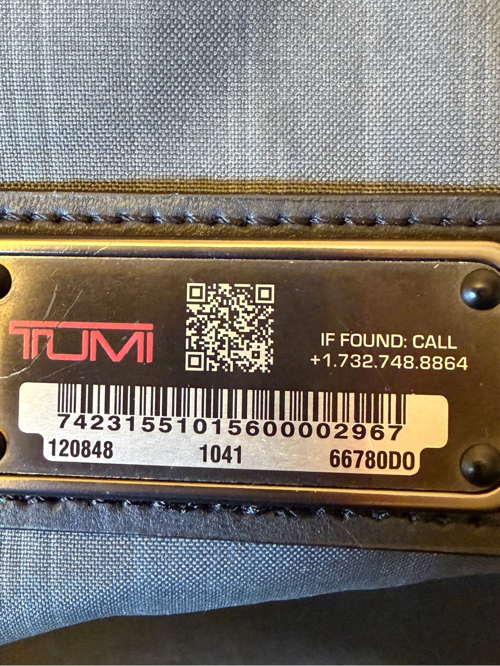TUMI 66780D0 Black Nylon Laptop Backpack Business Travel Work Bag - Picture 10 of 13